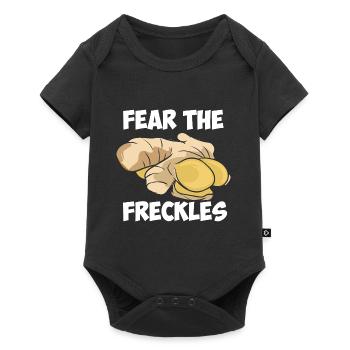 Fürchte die Sommersprossen - Baby Premium Kurzarmbody - Schwarz - Vorne