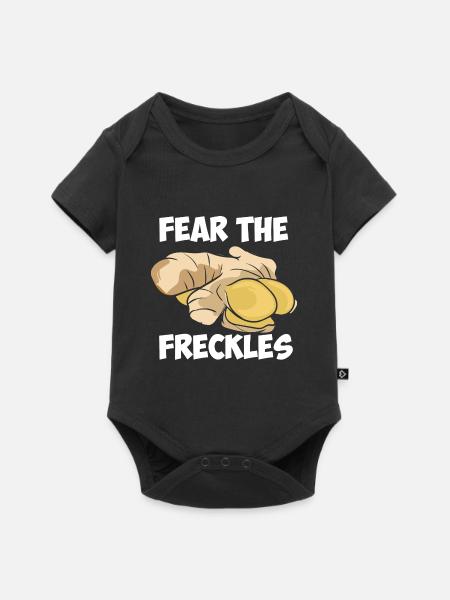 Fürchte die Sommersprossen - Baby Premium Kurzarmbody - Schwarz