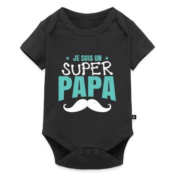 Je Suis Un Papa - Body à manches courtes Premium Bébé - noir - Devant