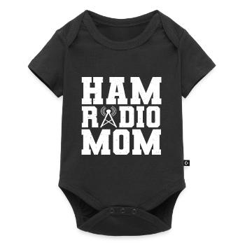 Ham Radio Mom Women Radio Lover Network Operator - Baby Premium short-sleeve bodysuit - black - Front