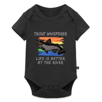 Welsfischer Welsfischen - Baby Premium Kurzarmbody - Schwarz - Vorne