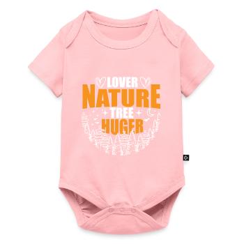 Lover Nature Tree Hugger, love of nature, - Baby Premium short-sleeve bodysuit - rose - Front