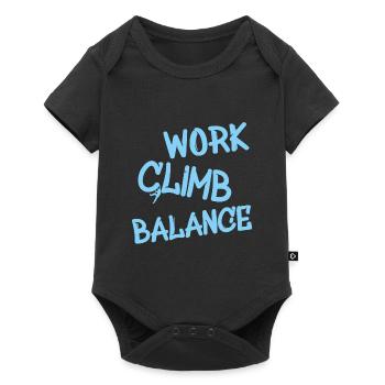 climbing klettern - Baby Premium Kurzarmbody - Schwarz - Vorne