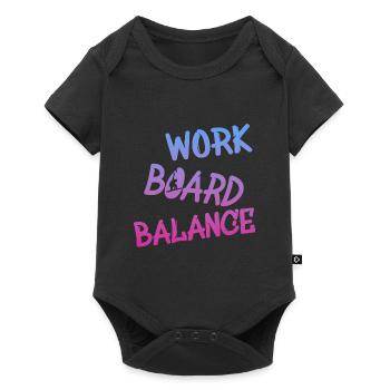 Work Board Balance - Baby Premium Kurzarmbody - Schwarz - Vorne