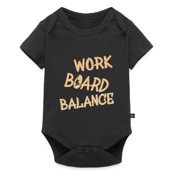 work board balance - Baby Premium Kurzarmbody - Schwarz - Vorne