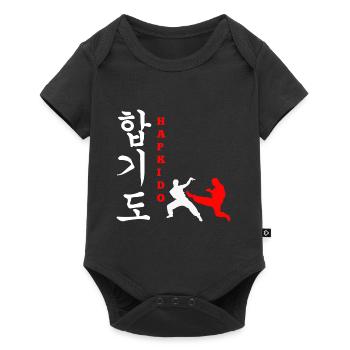 Cadeau d’arts martiaux Hapkido - Body à manches courtes Premium Bébé - noir - Devant