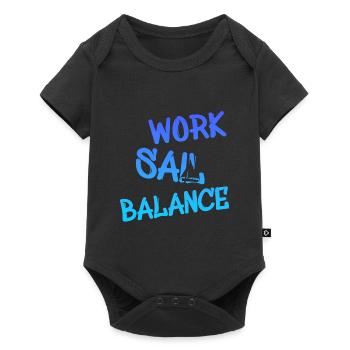 Sailing Segeln Sail - Baby Premium Kurzarmbody - Schwarz - Vorne