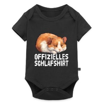 Chemise de nuit officielle Hamster - Body à manches courtes Premium Bébé - noir - Devant