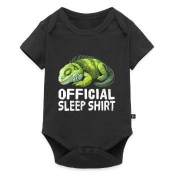 Chemise de nuit officielle Iguana - Body à manches courtes Premium Bébé - noir - Devant