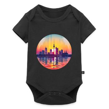 Wuppertal Skyline - Baby Premium short-sleeve bodysuit - black - Front