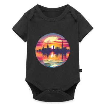 Bochum Skyline - Baby Premium short-sleeve bodysuit - black - Front