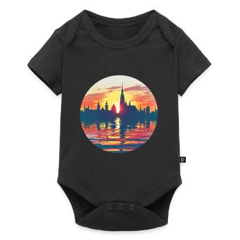 Horizon de Chemnitz - Body à manches courtes Premium Bébé - noir - Devant