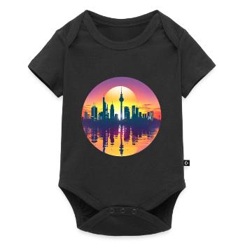 Gütersloh Skyline - Baby Premium short-sleeve bodysuit - black - Front