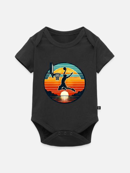 Basketball Basketballer - Baby Premium Kurzarmbody - Schwarz