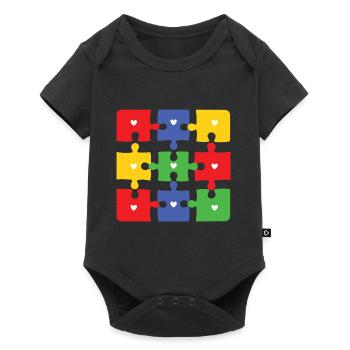 Autisme - Body à manches courtes Premium Bébé - noir - Devant