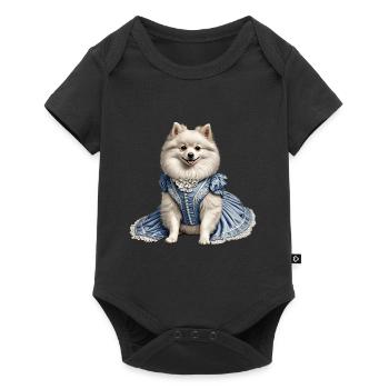 Chien noble - Body à manches courtes Premium Bébé - noir - Devant