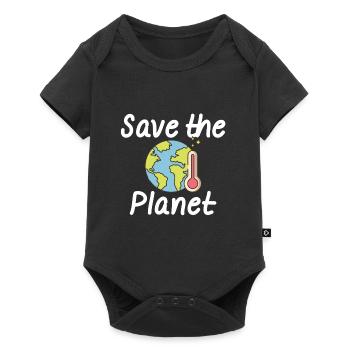 Climate change Environmental protection Nature conservation - Baby Premium short-sleeve bodysuit - black - Front