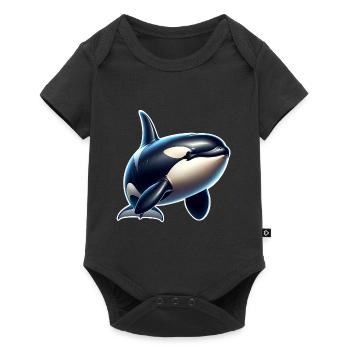 Orque Épaulard - Body à manches courtes Premium Bébé - noir - Devant