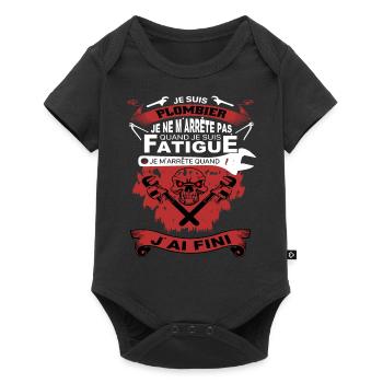Klempnerhemd • Beende den Job • Geschenkschlüssel - Baby Premium Kurzarmbody - Schwarz - Vorne