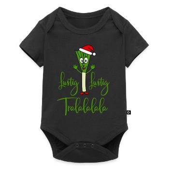Nikolauch Drôle Drôle Tralalalala Dites Poireau - Body à manches courtes Premium Bébé - noir - Devant