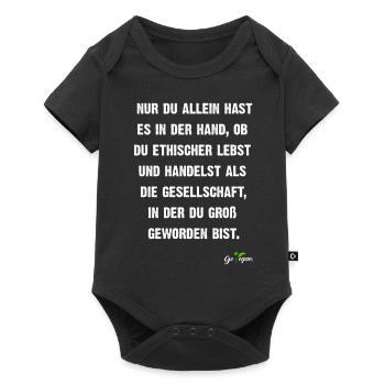 Vegan Shirts Against Anti-Vegan Bullshit Bingo - Baby Premium short-sleeve bodysuit - black - Front