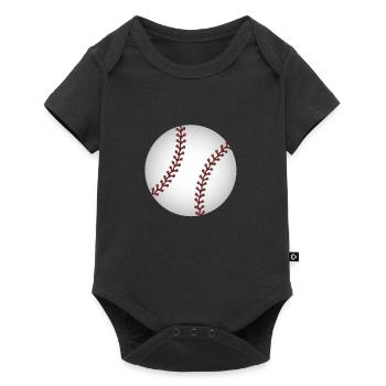 Balle de baseball sport sport amérique - Body à manches courtes Premium Bébé - noir - Devant