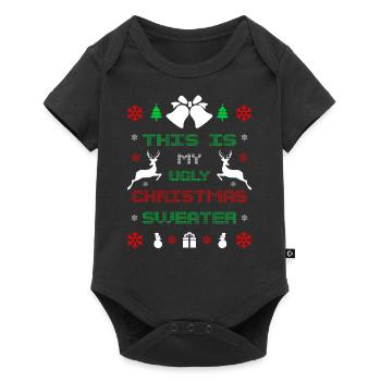 Ugly Christmas - Baby Premium short-sleeve bodysuit - black - Front