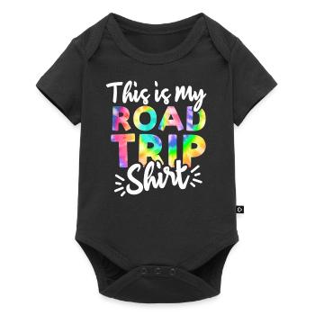This is my Road trip Tie Dye for Matching Family - Baby Premium short-sleeve bodysuit - black - Front