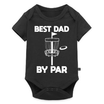 Meilleur papa par Papa Golfeur de golf - Body à manches courtes Premium Bébé - noir - Devant