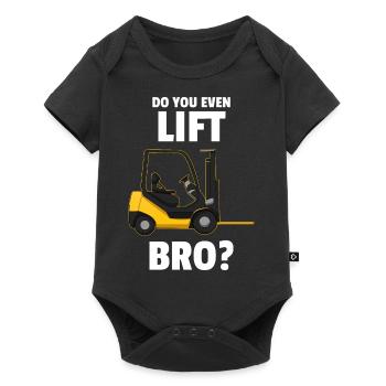 Do You Even Lift Bro Forklift Driver - Baby Premium short-sleeve bodysuit - black - Front