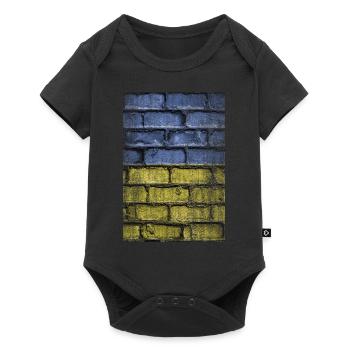 Wall Ukraine - Baby Premium short-sleeve bodysuit - black - Front