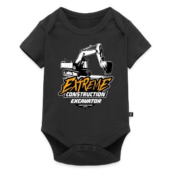 Crawler excavators - excavators - crawler excavators - Baby Premium short-sleeve bodysuit - black - Front