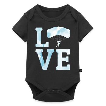 Skydiving Parachute Skydive Skydiver Parachuting - Baby Premium short-sleeve bodysuit - black - Front