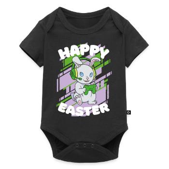 Happy Easter Day, Gamer Bunny, Easter Bunny, Jeu - Body à manches courtes Premium Bébé - noir - Devant