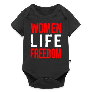 Women life freedom - Baby Premium Kurzarmbody - Schwarz - Vorne
