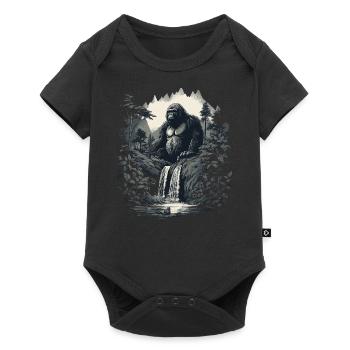 Gorilla Monkey Animal Baby Cub Monkey Gorillas - Baby Premium short-sleeve bodysuit - black - Front