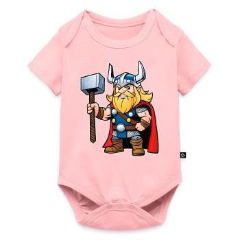 Thor mignon dans le style de la bande dessinée - Body à manches courtes Premium Bébé - rose - Devant
