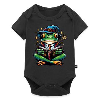 Frog Read Magic Magician - Baby Premium short-sleeve bodysuit - black - Front