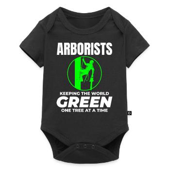 Arboriste Arboriste Chirurgien Grimpeur Grimpeur Tondeuse - Body à manches courtes Premium Bébé - noir - Devant