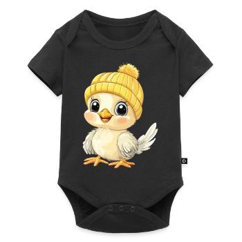 Chicken Cute Baby Kids Animal Chick Cartoon - Baby Premium short-sleeve bodysuit - black - Front
