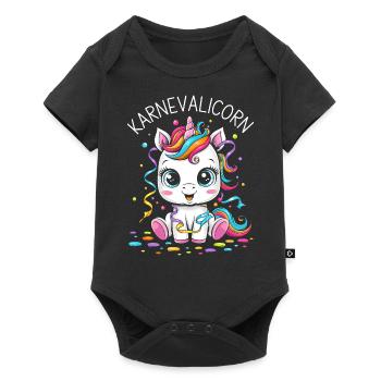 Unicorn Costume Carnival Confetti Streamers - Baby Premium short-sleeve bodysuit - black - Front