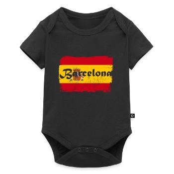 Barcelone - Body à manches courtes Premium Bébé - noir - Devant