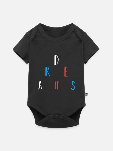 Träume - Baby Premium Kurzarmbody - Schwarz