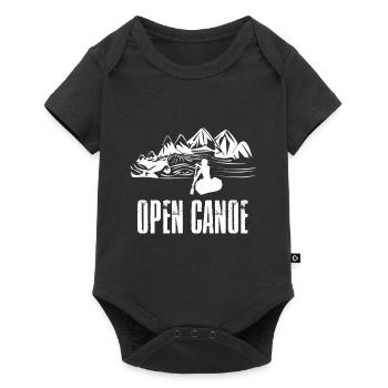 open canoe - Baby Premium short-sleeve bodysuit - black - Front