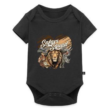 Safari Squad and Adventure Safari World Wildlife - Baby Premium short-sleeve bodysuit - black - Front