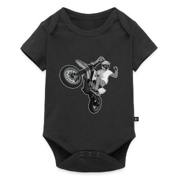 Supermoto / Supermotard / Supermoto Wheelie Bikers - Baby Premium short-sleeve bodysuit - black - Front