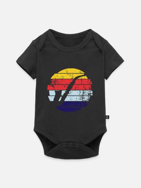 Saxofon - Baby Premium Kurzarmbody - Schwarz