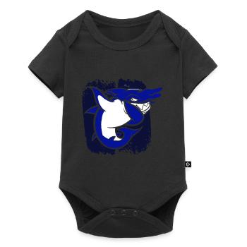 Liebt Kobold Hai Geschenk - Baby Premium Kurzarmbody - Schwarz - Vorne