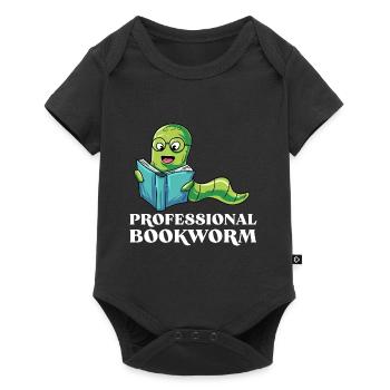 Lesen - Baby Premium Kurzarmbody - Schwarz - Vorne