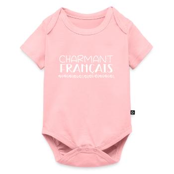 Charmant français - Body à manches courtes Premium Bébé - rose - Devant